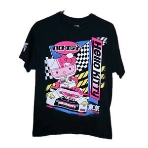 Sanrio Hello Kitty Tokyo Speed Racing Graphic Tee Size Medium